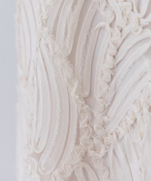 LAVEANGE（ラビアンジェ）の「チュールレースナロースカート（スカート・レディース・ブラック/オフホワイト・LL/M/4L/3L）」の12枚目の写真