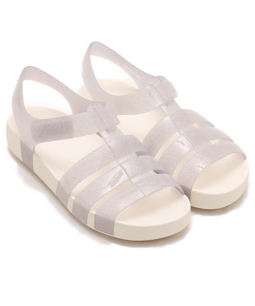 crocs(クロックス)の「crocs Isabella Glitter Sandal K / クロックス キッズ イザベラ グリッター サンダル(サンダル・キッズ・シルバー/ブルー・21.0cm/22.0cm/23.0cm/24.0cm)」の2枚目の写真