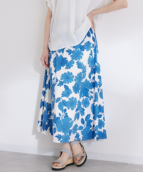 KATHARINE ROSS】日本製 ヒメシャラプリントスカート（スカート  