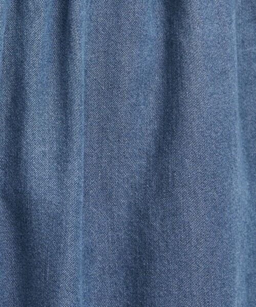 coen（コーエン）の「ライトデニムシャーリングワイドパンツ（デニムパンツ・レディース・コバルトブルー/ライトブルー・M/L）」の21枚目の写真