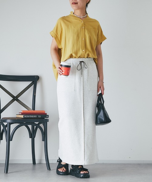 un dix cors(アンディコール)の「フリル襟フレンチスリーブブラウス(シャツ/ブラウス・レディース・ピンク/イエロー/ブラック/オフホワイト・FREE)」の5枚目の写真