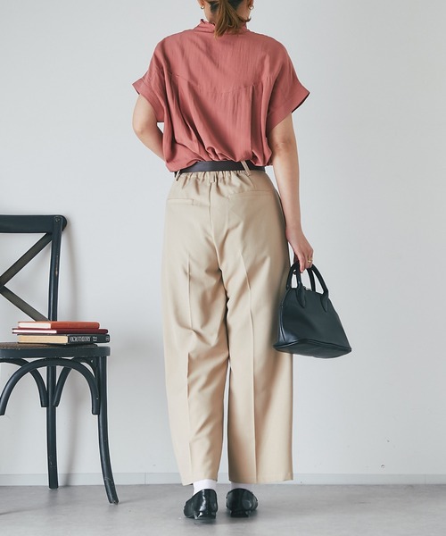 un dix cors(アンディコール)の「フリル襟フレンチスリーブブラウス(シャツ/ブラウス・レディース・ピンク/イエロー/ブラック/オフホワイト・FREE)」の14枚目の写真