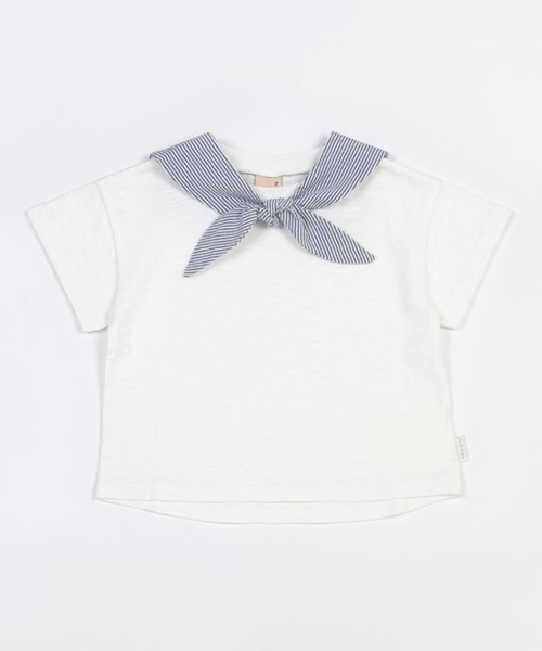 petit main（プティマイン）の「【接触冷感】セーラーTシャツ（Tシャツ/カットソー・キッズ・オフホワイト/ネイビー・80ｃｍ/130cm/120cm/110cm/100cm/90cm）」の20枚目の写真