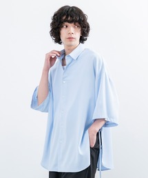 JUNRED | 【 UNISEX 】スリットコードハーフスリーブシャツ(シャツ/ブラウス)