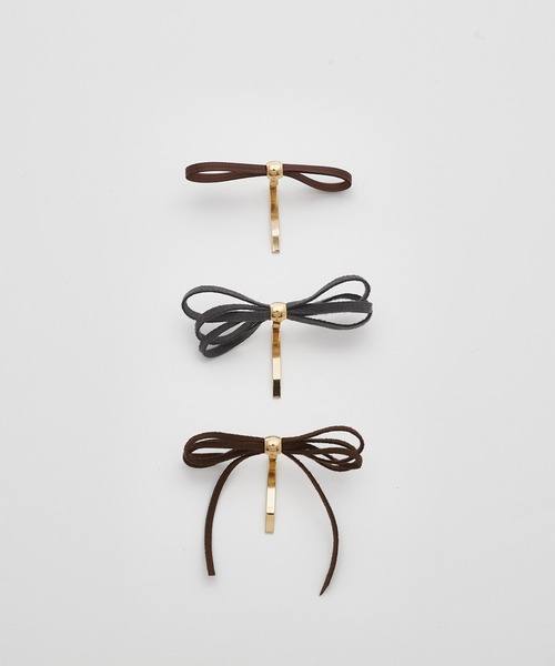 dee doo dah（ディドゥダ）の「deedoodah　リボンヘアカフ　3ピースセット/ポニーフック（ヘアピン・レディース・K/L/M/N/B/G/I/A/H/J/O/C/D/E/F・FREE）」の8枚目の写真