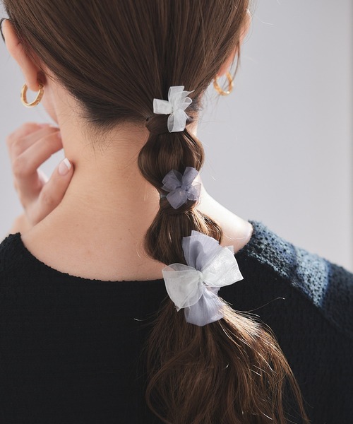 セール】deedoodah リボンヘアカフ 3ピースセット/ポニーフック