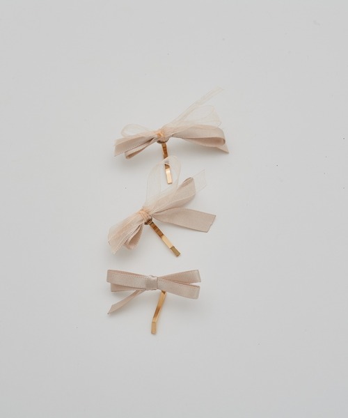 dee doo dah（ディドゥダ）の「deedoodah　リボンヘアカフ　3ピースセット/ポニーフック（ヘアピン・レディース・K/L/M/N/B/G/I/A/H/J/O/C/D/E/F・FREE）」の21枚目の写真