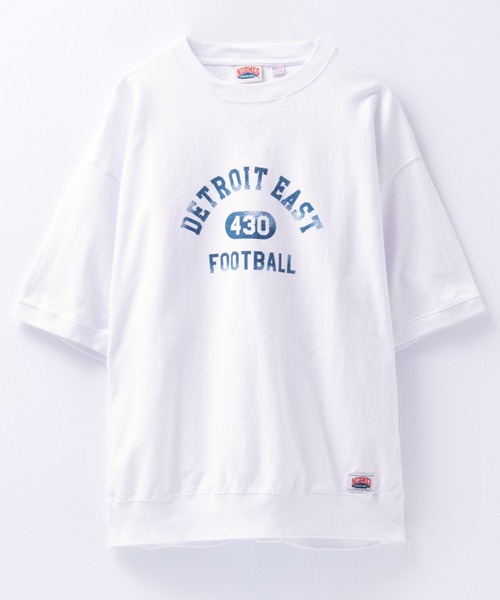 Mac-House（マックハウス）の「NUTMEG スウェットBIG TEE（Tシャツ/カットソー・メンズ・ブラック/ホワイト/ネイビー/チャコールグレー/杢グレー・L/M/XL）」の2枚目の写真