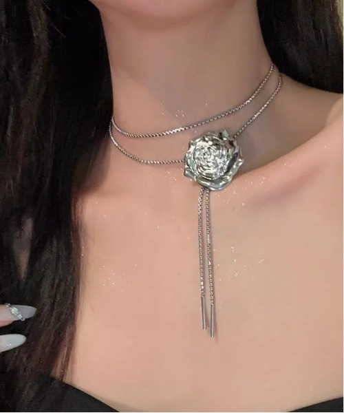 Port(ポート)の「【 Port / ポート 】 モチーフ ループタイ ネックレス(ネックレス・レディース・シルバー/シルバー系その他2/シルバー系その他・FREE)」の8枚目の写真