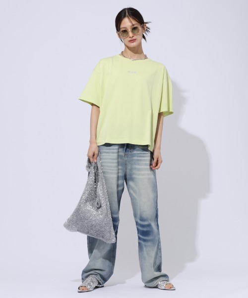 ENIM BY VICKY(エニムバイビッキー)の「ビンテージ加工デニムパンツ《洗濯機で洗える》(デニムパンツ・レディース・ブルー・M/L)」の3枚目の写真