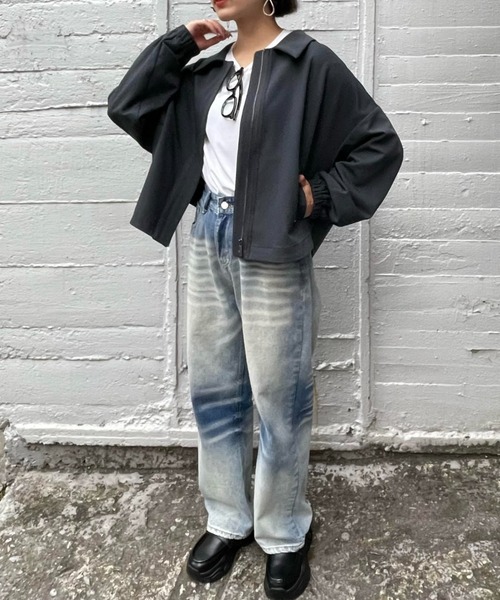 ENIM BY VICKY(エニムバイビッキー)の「ビンテージ加工デニムパンツ《洗濯機で洗える》(デニムパンツ・レディース・ブルー・M/L)」の13枚目の写真