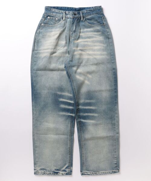 ENIM BY VICKY(エニムバイビッキー)の「ビンテージ加工デニムパンツ《洗濯機で洗える》(デニムパンツ・レディース・ブルー・M/L)」の12枚目の写真