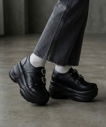 LOVEHUNTER ハートバックルベルト 軽量厚底シューズ