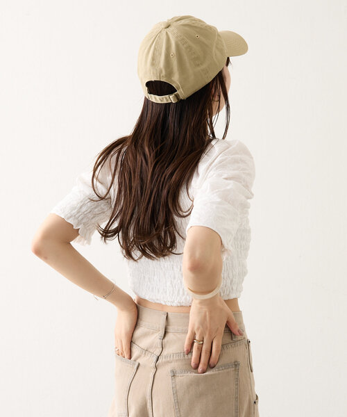 mline（エムライン）の「[mline]レース刺繍ギャザーブラウス（シャツ/ブラウス・レディース・ブラック/イエロー/オフホワイト・FREE）」の8枚目の写真