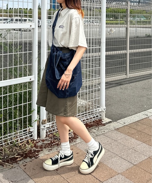 kutir（クティール）の「デニムトートバッグ（トートバッグ・レディース・ライトインディゴブルー/インディゴブルー・FREE）」の4枚目の写真