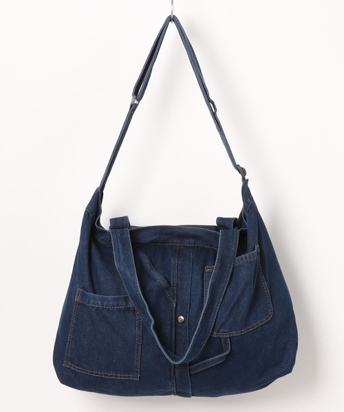kutir（クティール）の「デニムトートバッグ（トートバッグ・レディース・ライトインディゴブルー/インディゴブルー・FREE）」の8枚目の写真