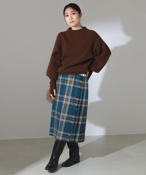 O'NEIL of DUBLIN(オニールオブダブリン)の「【別注】O’NEIL OF DUBLIN / ウール イージー レギュラー キルトスカート(スカート・レディース・ブルー/グレー・12/10/8)」の8枚目の写真