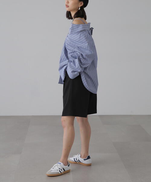 FREE'S MART（フリーズマート）の「◆2WAYオフショルシャツ（シャツ/ブラウス・レディース・ブルー系その他/ホワイト/ブルー・FREE）」の14枚目の写真