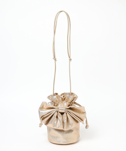 tiny tiny（ティニーティニー）の「リボン2WAYショルダーバッグ[tiny tiny(ティニーティニー)]（ショルダーバッグ・レディース・キャメル/シルバー/ブラック・0）」の8枚目の写真