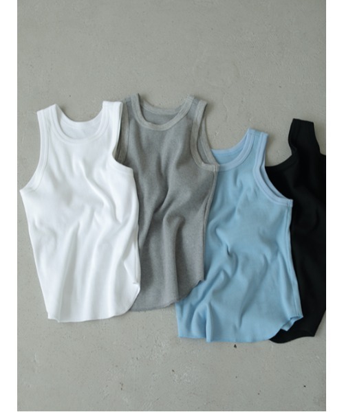 AMAIL(アマイル)の「Jaefun patin tank(タンクトップ・レディース・ホワイト/ブラック/グレー/ブルー・FREE)」の11枚目の写真