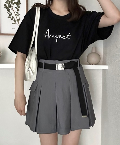 Cham.（チャム）の「フロントロゴビッグT（Tシャツ/カットソー・レディース・ネイビー/ホワイト/ブラック/グレー・F）」の11枚目の写真