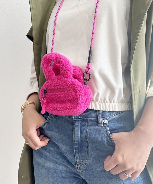 ふわもこ2wayボアミニショルダーバッグ（ショルダーバッグ
