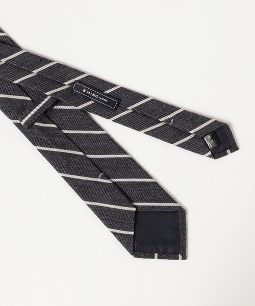 B:MING by BEAMS（ビーミングバイビームス）の「ウールシルク ストライプ ネクタイ 24AW（ネクタイ・メンズ・グレー/ブラウン/ダークブラウン/グリーン/ダークグリーン/ブルー/ブルー系その他4/ネイビー・ONE SIZE）」の10枚目の写真