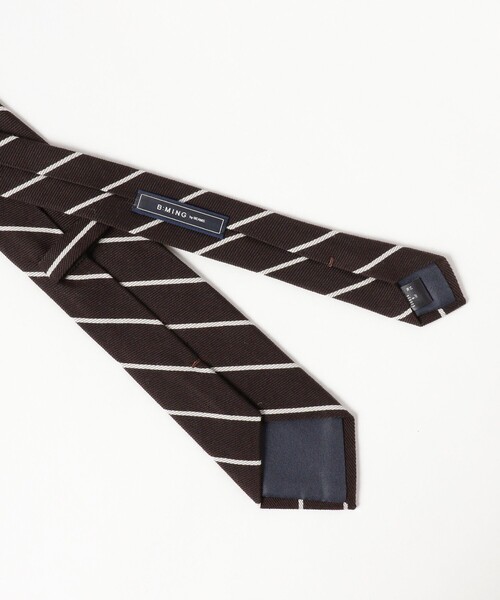 B:MING by BEAMS（ビーミングバイビームス）の「ウールシルク ストライプ ネクタイ 24AW（ネクタイ・メンズ・グレー/ブラウン/ダークブラウン/グリーン/ダークグリーン/ブルー/ブルー系その他4/ネイビー・ONE SIZE）」の12枚目の写真