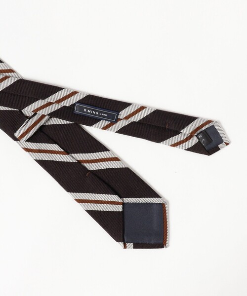 B:MING by BEAMS（ビーミングバイビームス）の「ウールシルク ストライプ ネクタイ 24AW（ネクタイ・メンズ・グレー/ブラウン/ダークブラウン/グリーン/ダークグリーン/ブルー/ブルー系その他4/ネイビー・ONE SIZE）」の14枚目の写真