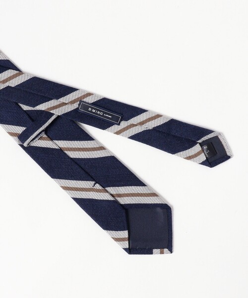 B:MING by BEAMS（ビーミングバイビームス）の「ウールシルク ストライプ ネクタイ 24AW（ネクタイ・メンズ・グレー/ブラウン/ダークブラウン/グリーン/ダークグリーン/ブルー/ブルー系その他4/ネイビー・ONE SIZE）」の22枚目の写真