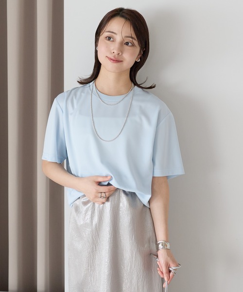 etre pret(エトレプレ)の「汗臭・生乾き臭をブロック!4.3オンス 抗菌防臭ドライTシャツ【ユニセックス】(Tシャツ/カットソー・レディース・ブラック/カーキ/ホワイト/グリーン/ネイビー/パープル/イエロー/バーガンディー/ネイビー系/チャコールグレー/ライトブルー/ライトグレー・SMALL/MEDIUM/LARGE/X-LARGE/XX-LARGE/X-SMALL/XXL/XS/XL/L/M/S)」の8枚目の写真