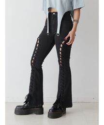 jouetie | フィットフレアレースアップパンツ(デニムパンツ)