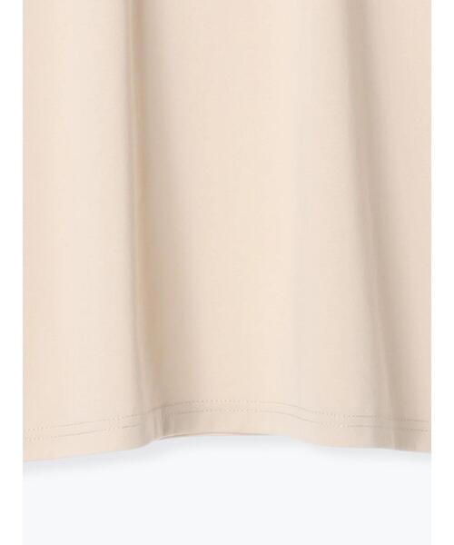 Te chichi TERRASSE（テチチテラス）の「【吸水速乾・接触冷感】ハイネックフレンチスリーブTシャツ（Tシャツ/カットソー・レディース・オフホワイト/チャコールグレー/ベージュ・F）」の10枚目の写真