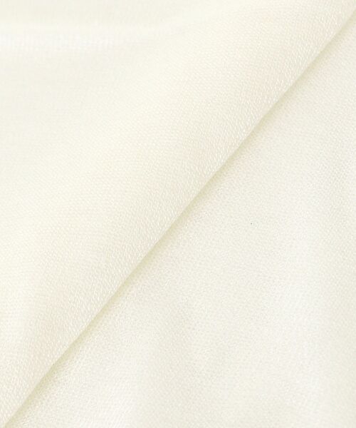 le.coeur blanc(ルクールブラン)の「シアーVネック7分袖カーディガン(カーディガン/ボレロ・レディース・オフホワイト/ミント/ラベンダー/ブラック・38)」の16枚目の写真