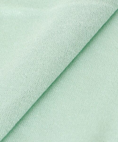 le.coeur blanc(ルクールブラン)の「シアーVネック7分袖カーディガン(カーディガン/ボレロ・レディース・オフホワイト/ミント/ラベンダー/ブラック・38)」の15枚目の写真