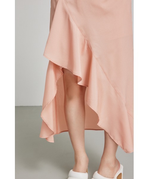 rienda（リエンダ）の「ラッフルフリルスリットスコートショートパンツ（スカート・レディース・ブルー/ブラック/ピンク・SMALL/MEDIUM）」の12枚目の写真