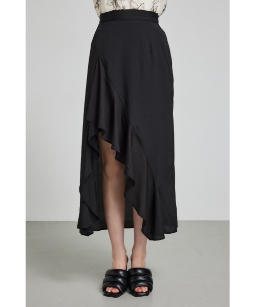 rienda（リエンダ）の「ラッフルフリルスリットスコートショートパンツ（スカート・レディース・ブルー/ブラック/ピンク・SMALL/MEDIUM）」の15枚目の写真