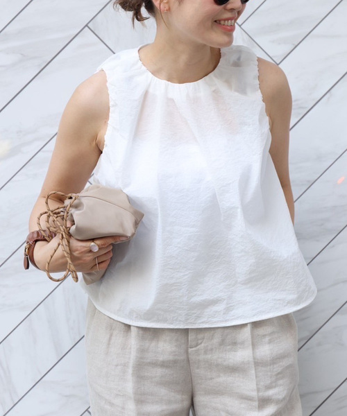 CELERI/セルリ】GATHER ショートトップス（シャツ/ブラウス）｜CELERI