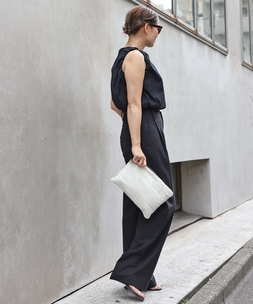 CELERI（セルリ）の「【CELERI/セルリ】GATHER ショートトップス（シャツ/ブラウス・レディース・ホワイト/ブラック・FREE）」の11枚目の写真