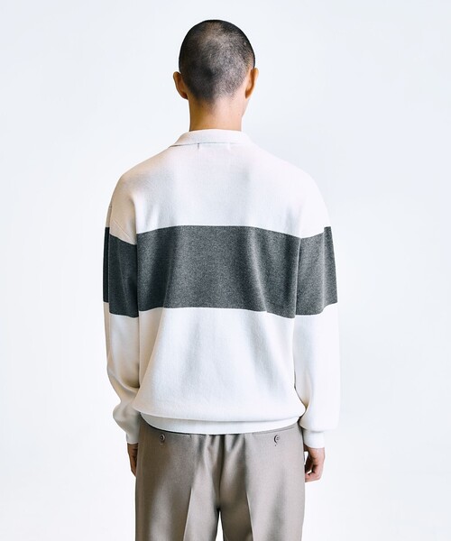 City Ambient Products(シティアンビエントプロダクツ)の「City Ambient Products:〈手洗い可能〉リラックス 1ボタン ニットポロシャツ(ポロシャツ・メンズ・グレー/ナチュラル/ネイビー/ベージュ・LARGE/MEDIUM/SMALL)」の18枚目の写真