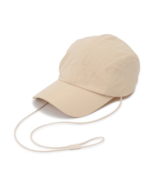 VIS(ビス)の「【撥水】ナイロン紐付きキャップ(キャップ・レディース・ベージュ系その他2/ブラック・FREE)」の5枚目の写真