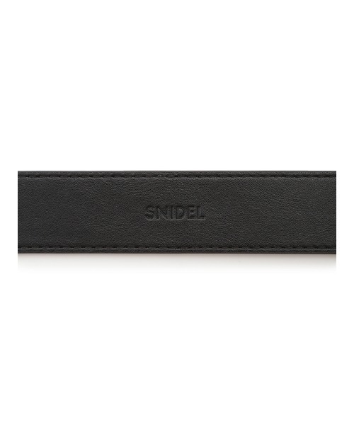 SNIDEL(スナイデル)の「ラウンドシンプルベルト(ベルト・レディース・モカ/ベージュ/ブラック・FREE)」の4枚目の写真