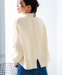 B:MING by BEAMS | バックスリット ハイネック ニット(ニット/セーター)