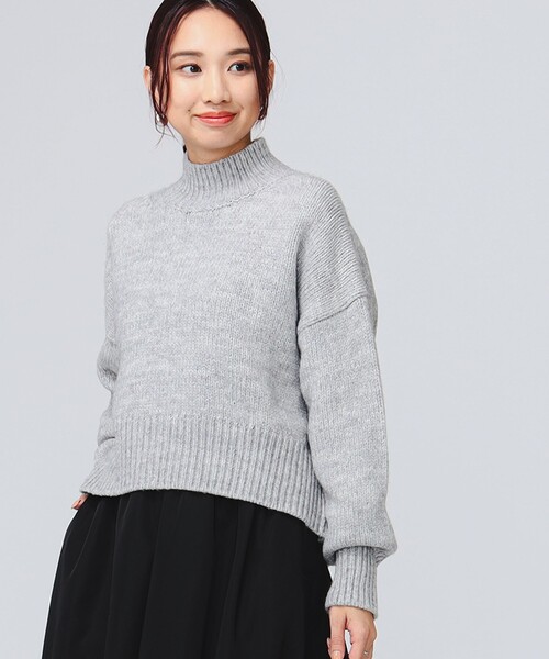 B:MING by BEAMS（ビーミングバイビームス）の「バックスリット ハイネック ニット（ニット/セーター・レディース・オフホワイト/ブルー系その他2/ネイビー/ライトグレー・ONE SIZE）」の17枚目の写真