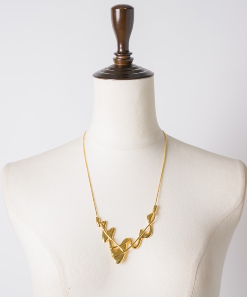 loni（ロニ）の「【金属アレルギー対応】Glass Wave Necklace/グラスウェーブネックレス（ネックレス・レディース・ゴールド/シルバー・FREE）」の19枚目の写真