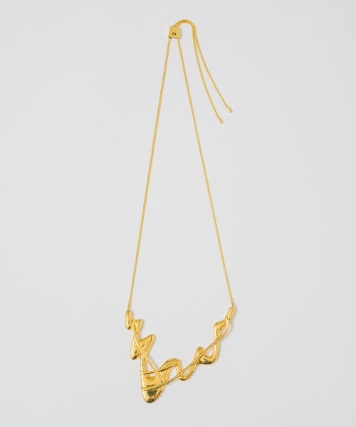 loni（ロニ）の「【金属アレルギー対応】Glass Wave Necklace/グラスウェーブネックレス（ネックレス・レディース・ゴールド/シルバー・FREE）」の22枚目の写真