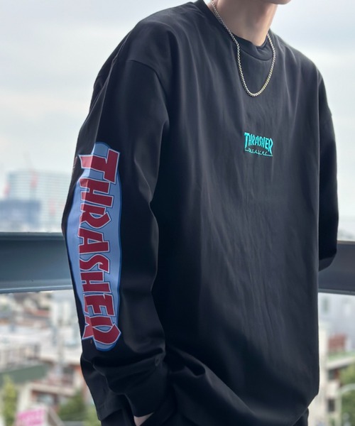 袖プリント LONG SLEEVE T-SHIRT（Tシャツ/カットソー