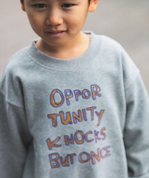 フロント 刺繍 クルーネック スウェット（100～140cm）