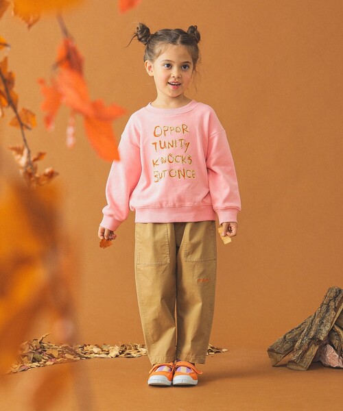 B:MING by BEAMS（ビーミングバイビームス）の「フロント 刺繍 クルーネック スウェット（100～140cm）（スウェット・キッズ・ライトグレー/ピンク・140/130/100/110）」の10枚目の写真