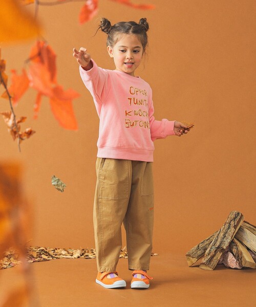 B:MING by BEAMS（ビーミングバイビームス）の「フロント 刺繍 クルーネック スウェット（100～140cm）（スウェット・キッズ・ライトグレー/ピンク・140/130/100/110）」の11枚目の写真